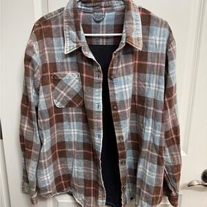 Arula pink & blue Plaid Button-Up Nashville Shirt